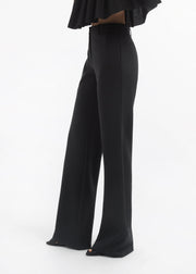 Tuxedo Pant in Wool and Silk - Black - CO Collections